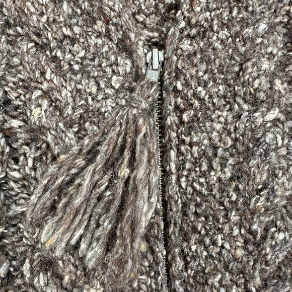 Lauren Ralph Lauren Wool / Silk Blend Cable Knit Zip Vest Sz S Warm Outerwear - Picture 4 of 10